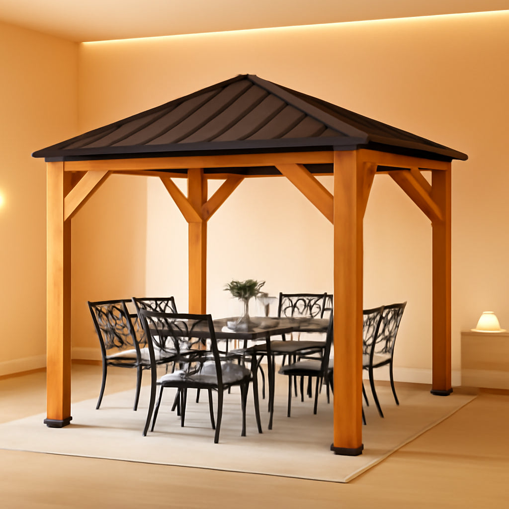 10x10 Hardtop Gazebo Premium Outdoor Patio Enclosure