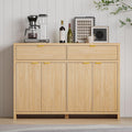 55Inch Wide Fluted Sideboard Buffet Cabinet Storage