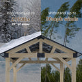 Premium Weatherproof Cedar Wood Gazebo 10x12 Hardtop