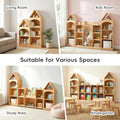 Montessori 3 Tier Wooden Educational Kids Bookcase