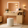 Forty Seven Inch Vanity Desk With 5X Magnifying Mirror