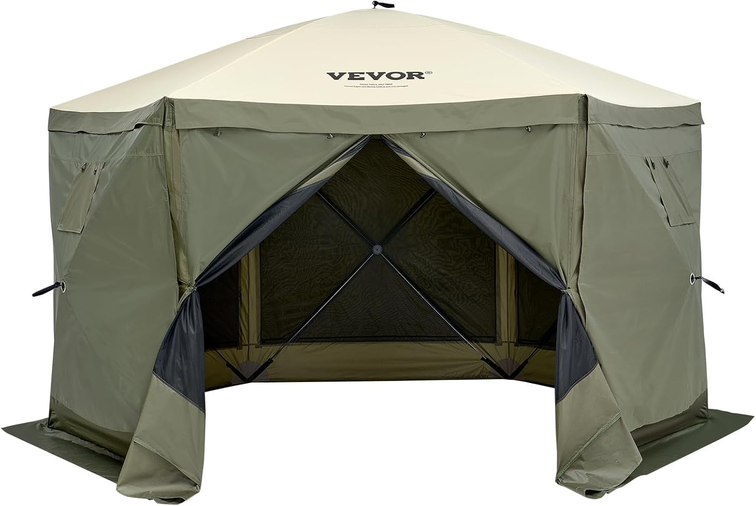 12x12 Ft Weatherproof Gazebo With Mosquito Netting