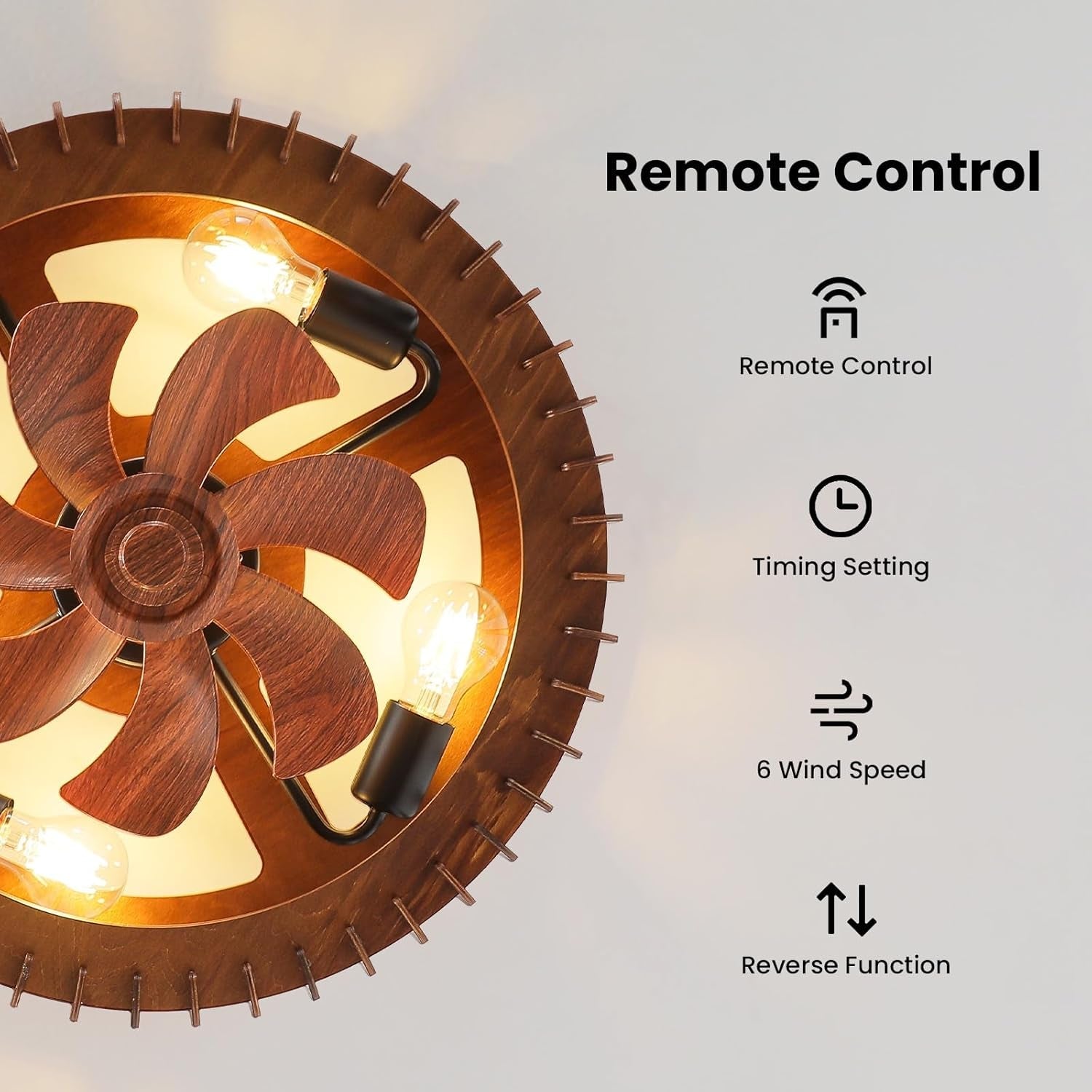 20 Inch Industrial Grade High Performance Ceiling Fan Light