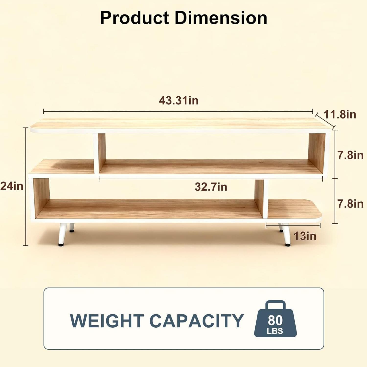 Walnut Finish 65 Inch TV Stand With Storage Cabinet Solutions