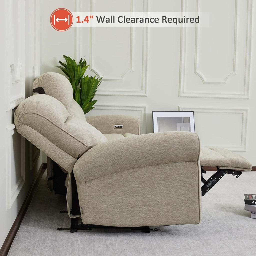 87.8 Inch Wall Hugger Reclining Sofa With Drop Down Table
