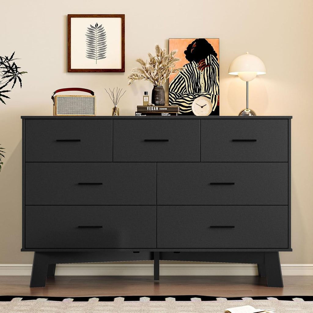 Forty Seven Inch Super Wide Dresser With Metal Handles