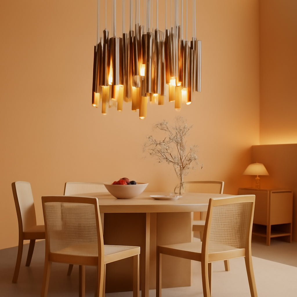 Large Wooden Farmhouse Chandelier For High Ceilings