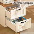 63 Inch L Shaped Desk With Built In Charging Station