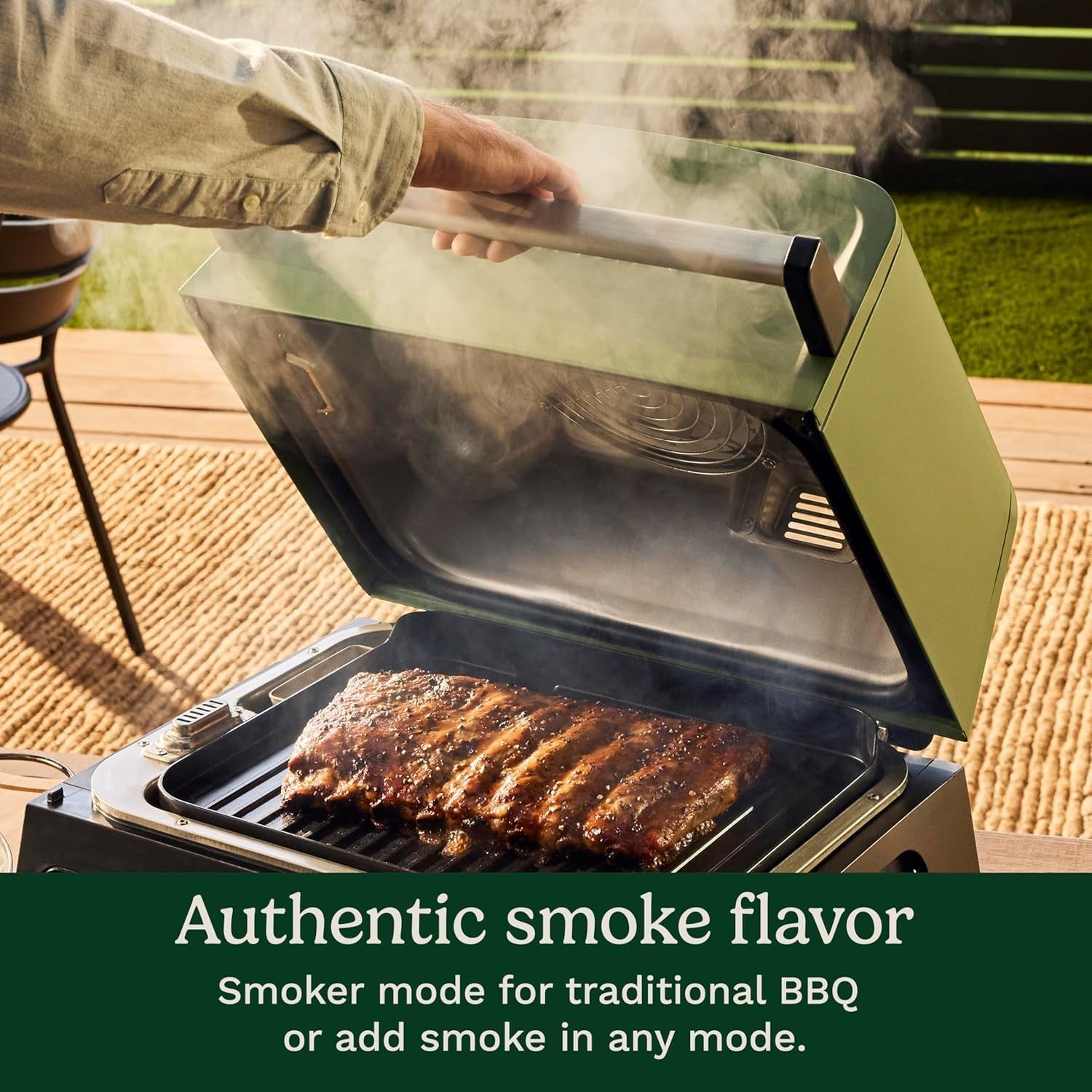 Electric Outdoor Grill Smoker Smoke Drawer Smart Probe