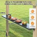 Outdoor Grill Gazebo Featuring Hardtop 7.7x5.7 Feet
