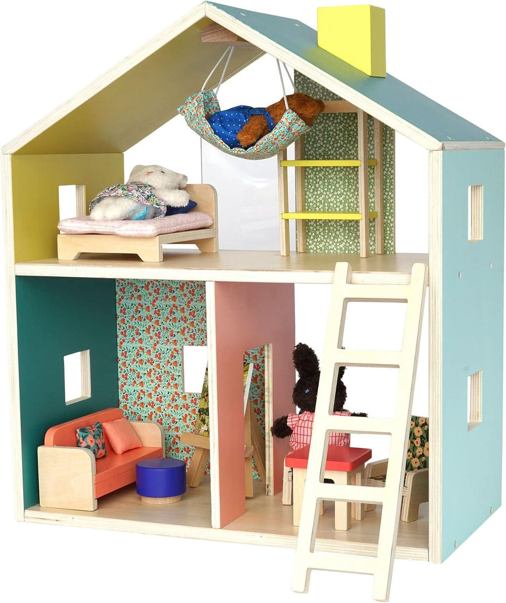 Wooden Playhouse With Loft For Kids 3 Years And Up
