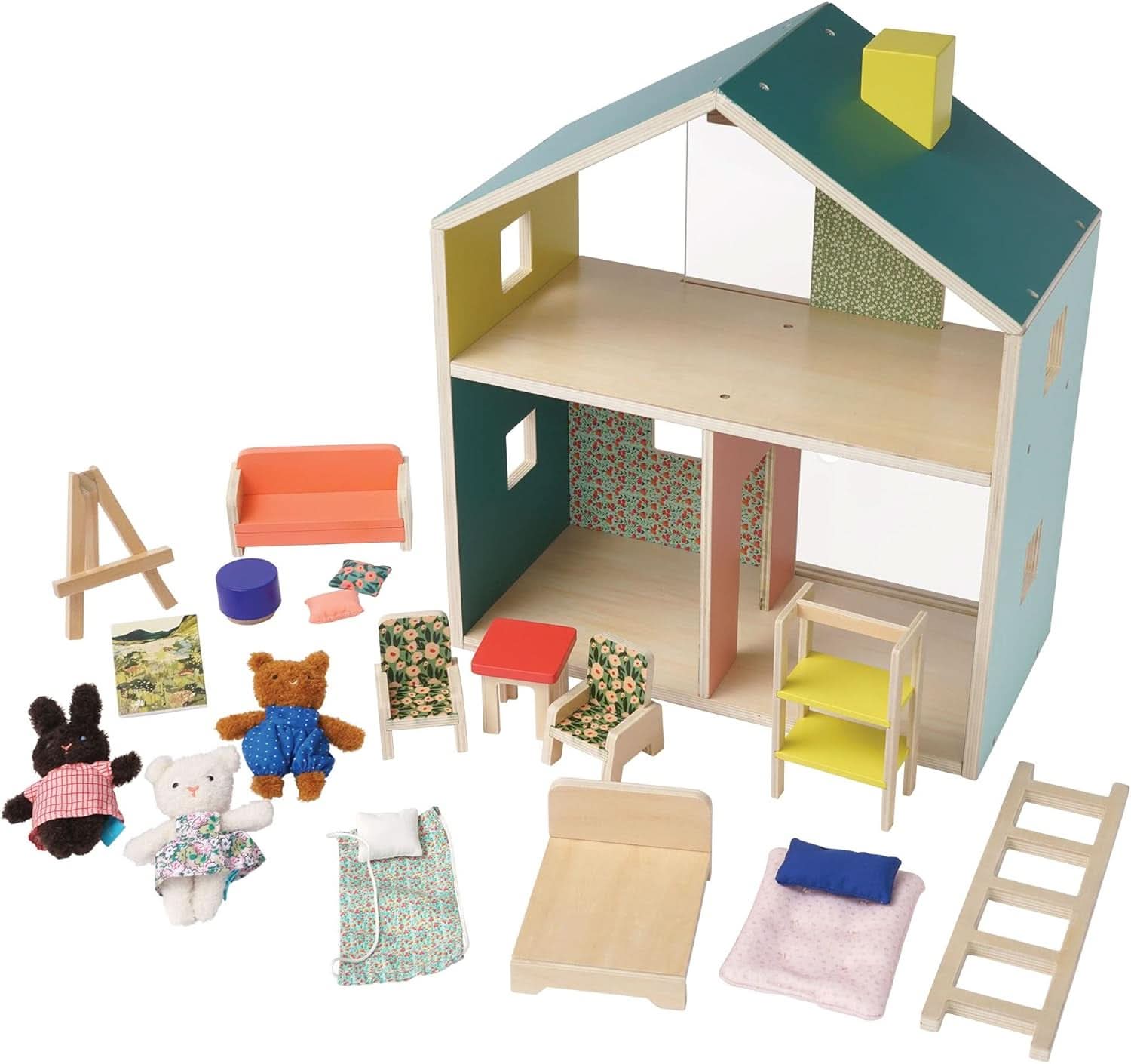 Wooden Playhouse With Loft For Kids 3 Years And Up