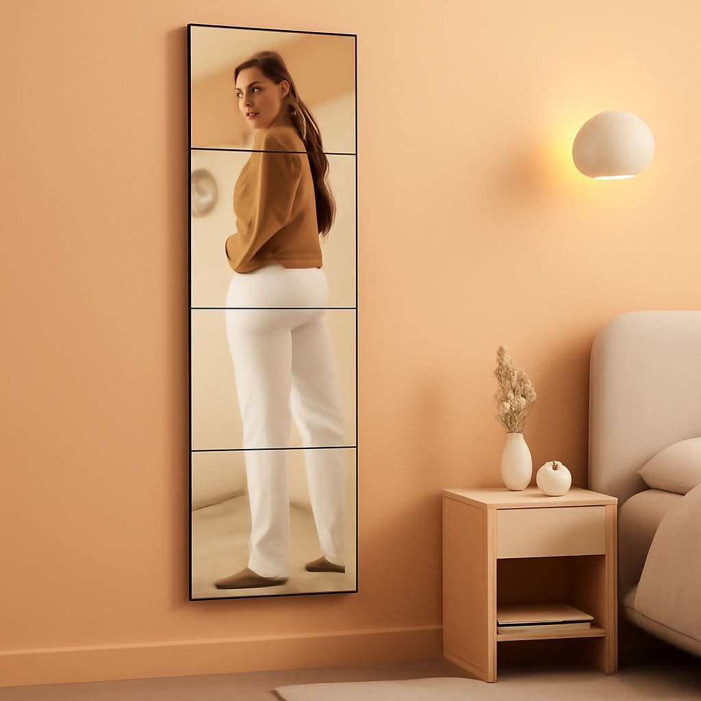Shatterproof Kids Mirror Tiles 10x10 Self Adhesive