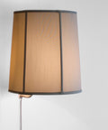 14"W Floating Shade Plug-In Wall Light Eggshell