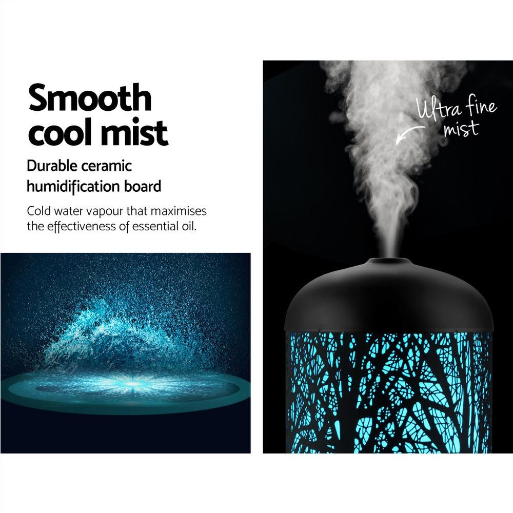 DEVANTI Aroma Diffuser Aromatherapy LED Night Light Iron Air