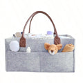 Baby Felt Storage Nursery Organizer Basket Infant Diaper Bag with
