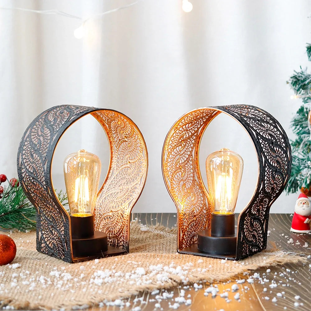 Set of 2-7"H Wall Sconce Battery Operated Lamps