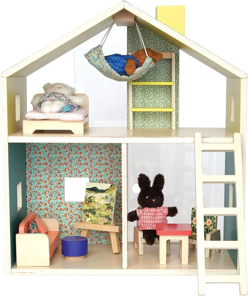 Wooden Playhouse With Loft For Kids 3 Years And Up