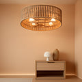 Bohemian Luminous Caged Ceiling Flush Mounted Fans