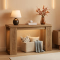 Forty Seven Inch Rustic Console Table With Built In Outlet
