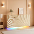 Sixty Three Inch Sideboard Cabinet RGB Lights Storage