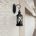 10''Tall Battery Powered Metal Lamp with Hook (Black)