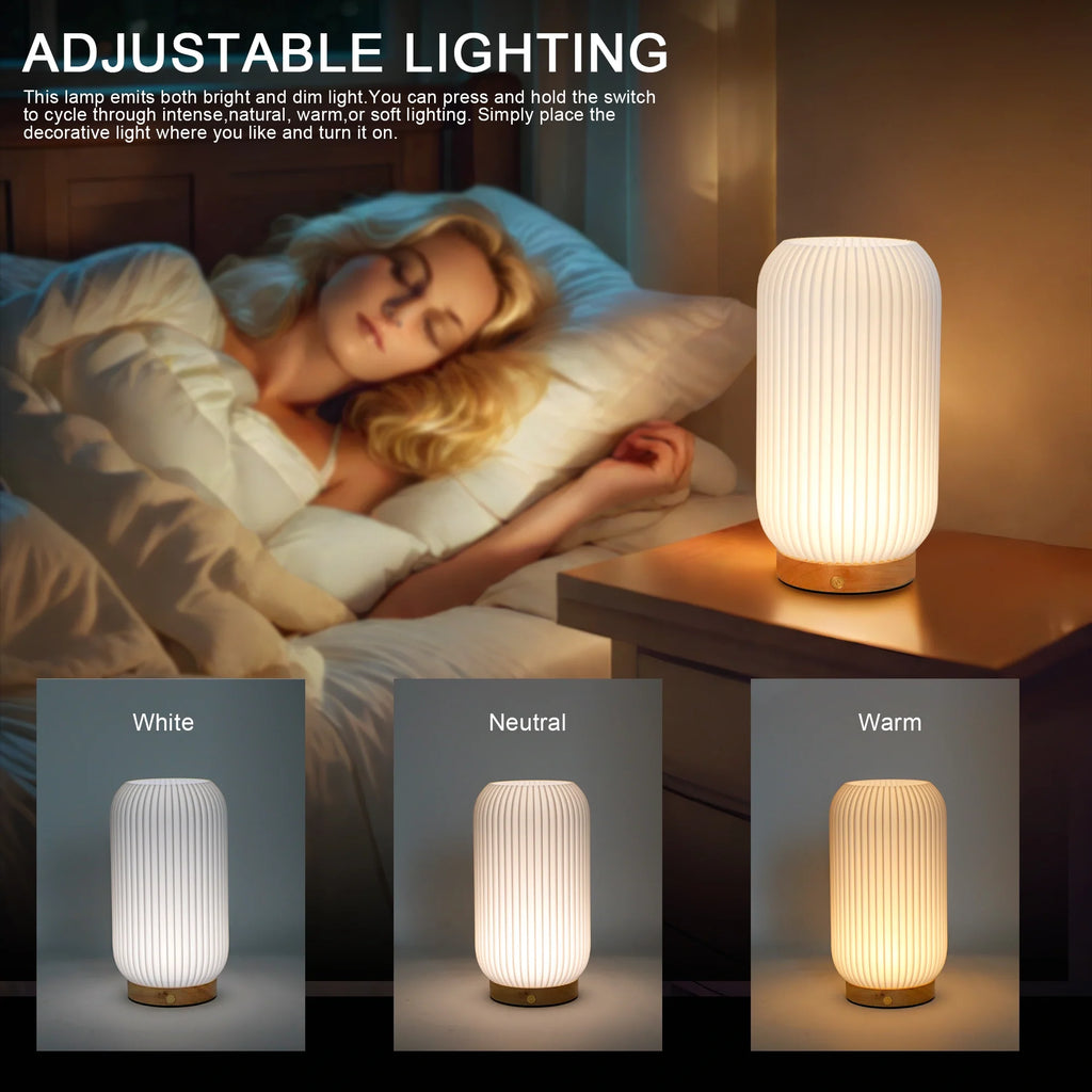 9”H Rechargeable Lamp 3D-Printing(Cylindrical )