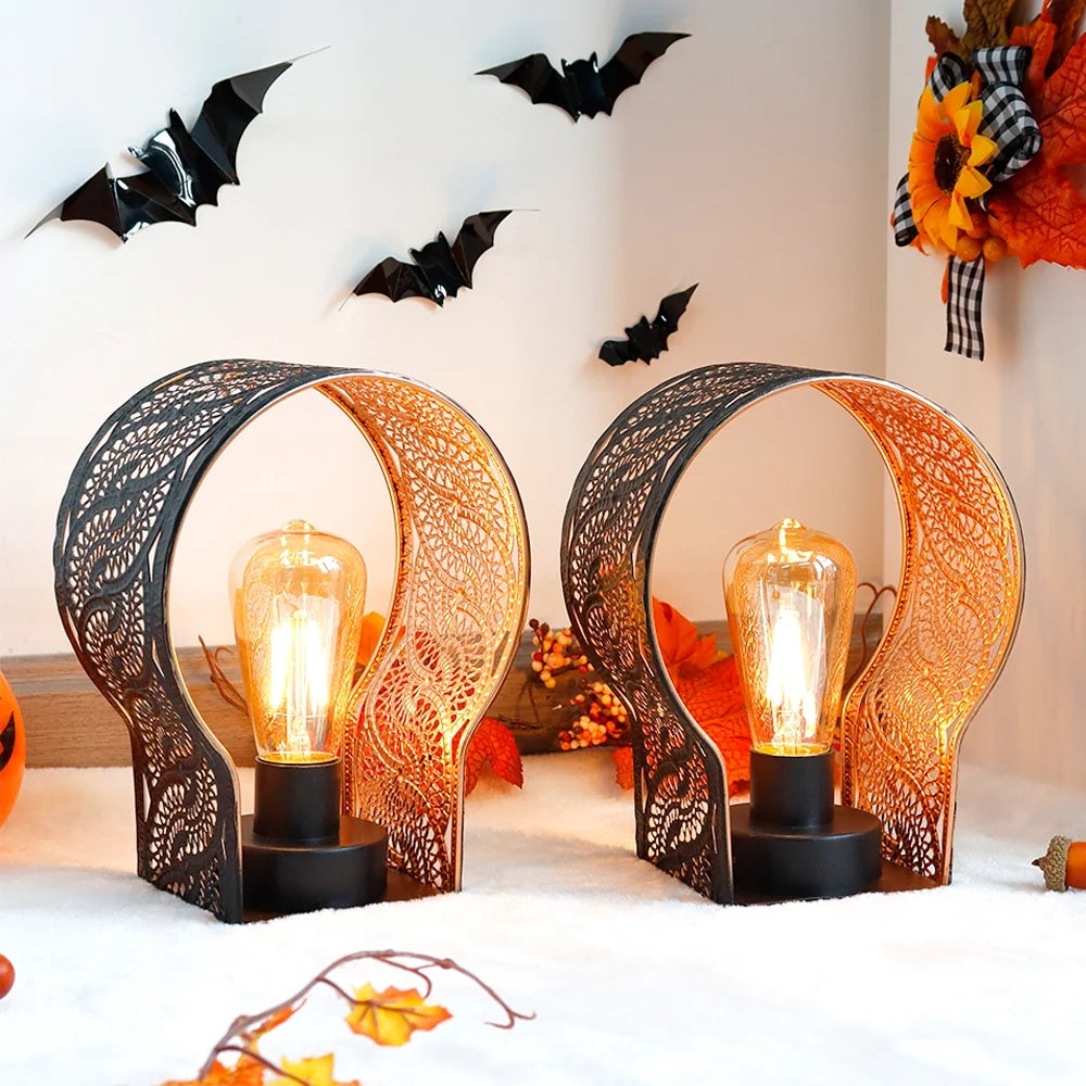 Set of 2-7"H Wall Sconce Battery Operated Lamps
