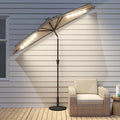 Ultra Premium 9ft Outdoor Tilting Umbrella With LED