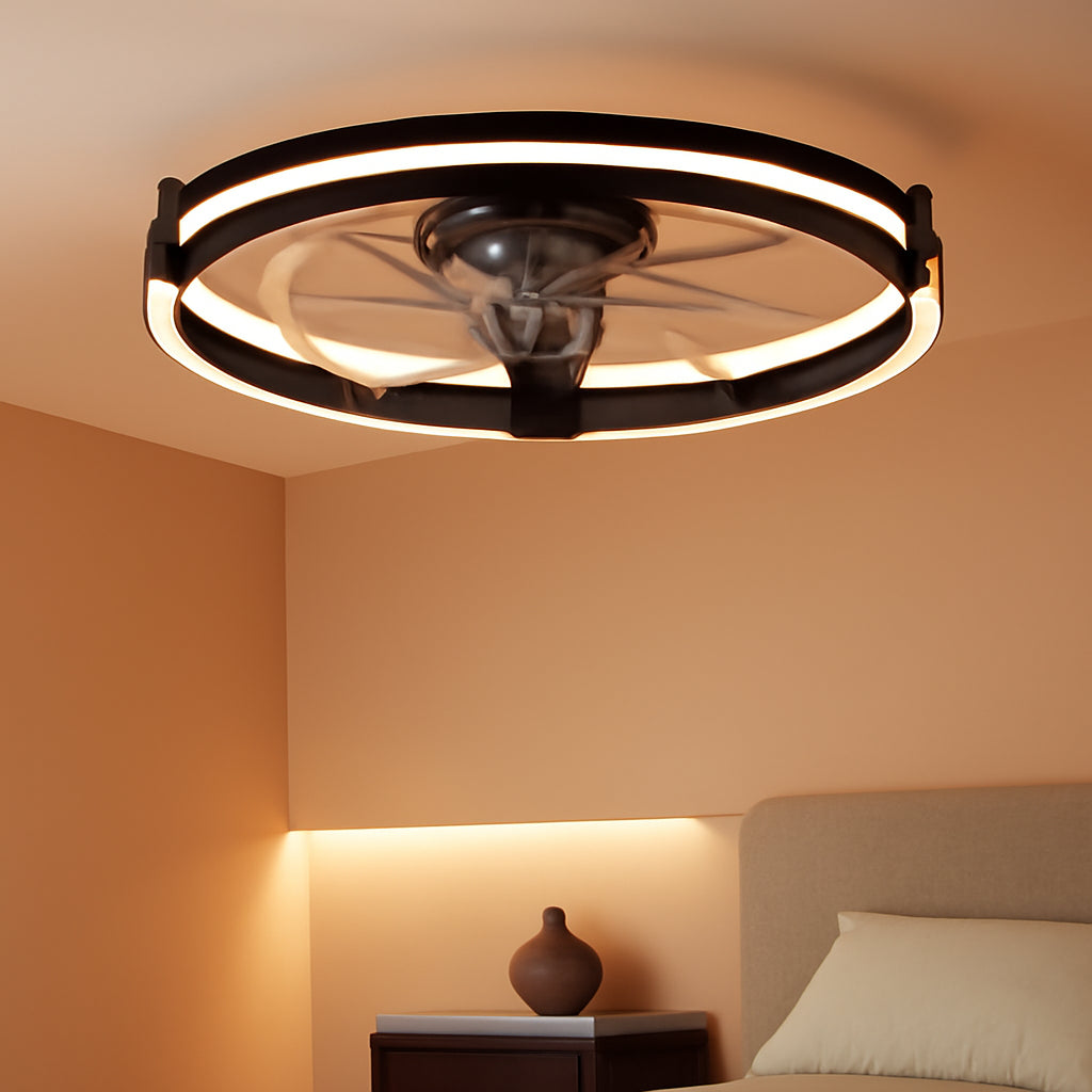 Twenty Inch RGB Ceiling Fan With Remote Dimmable LED