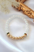 Aroma Diffuser Bracelet – Golden Lava Stone Elastic Bracelet