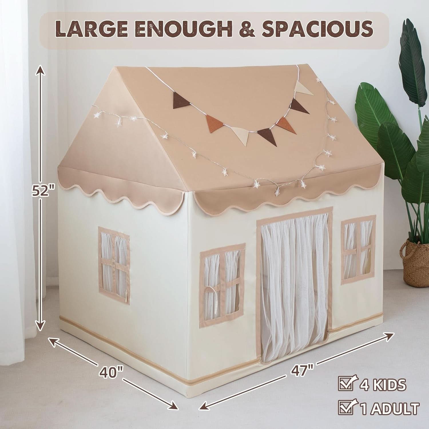 Large Multifunctional Indoor Kids Tent Cushioned Mat