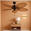 52Inch Palm Island Indoor Outdoor Ceiling Fan Bronze