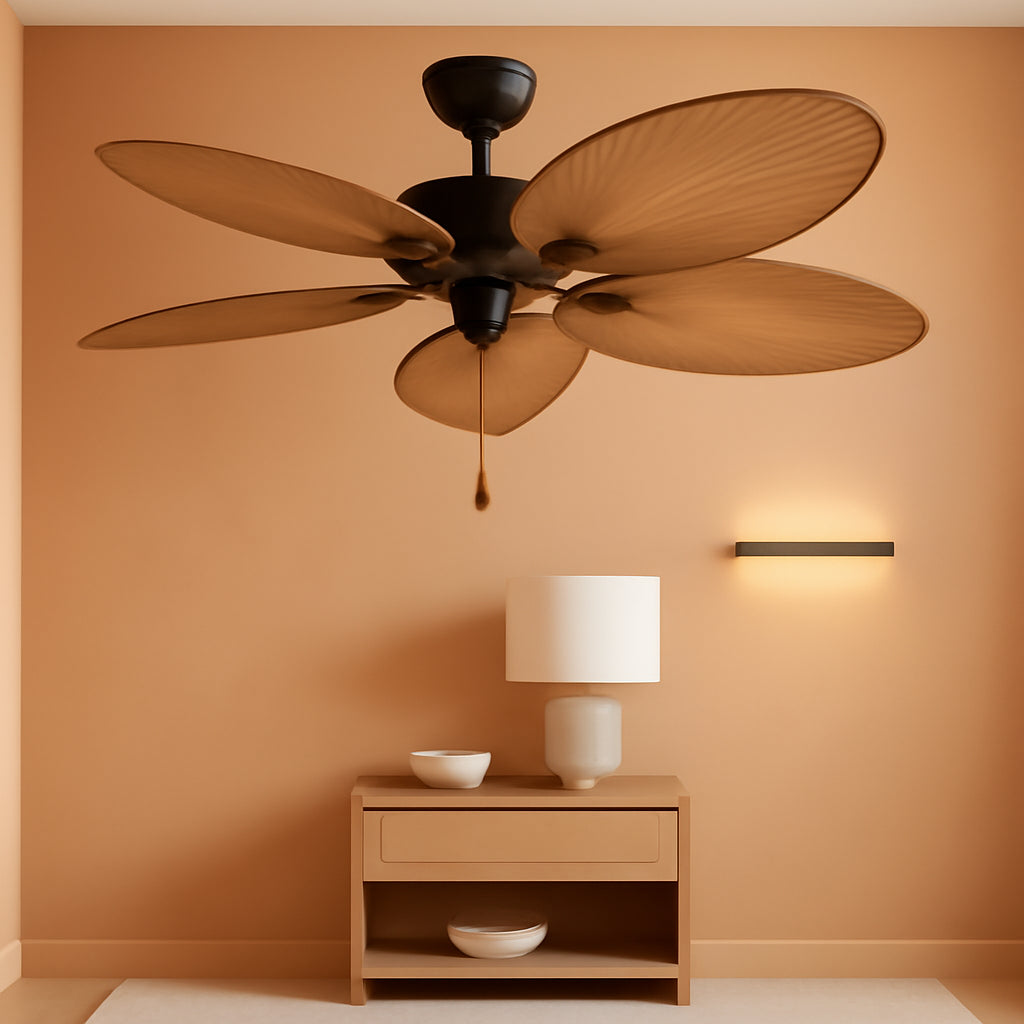 52Inch Palm Island Indoor Outdoor Ceiling Fan Bronze