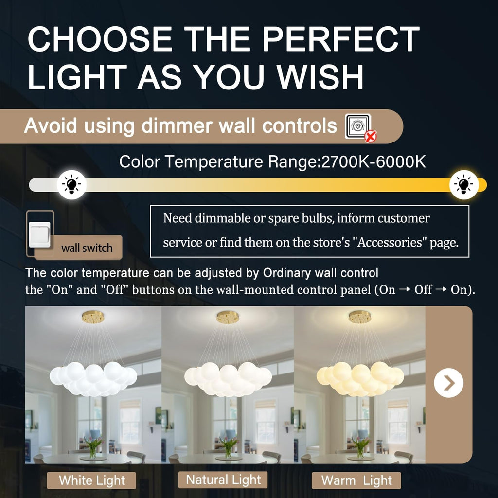 Bubble Chandelier Lighting Nineteen Light White Globes