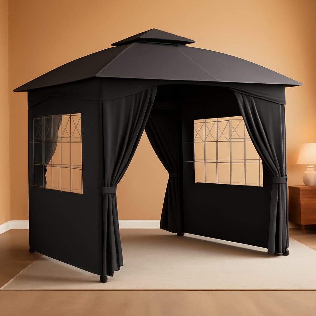 11x11ft Outdoor Gazebo With Ultraviolet Protection