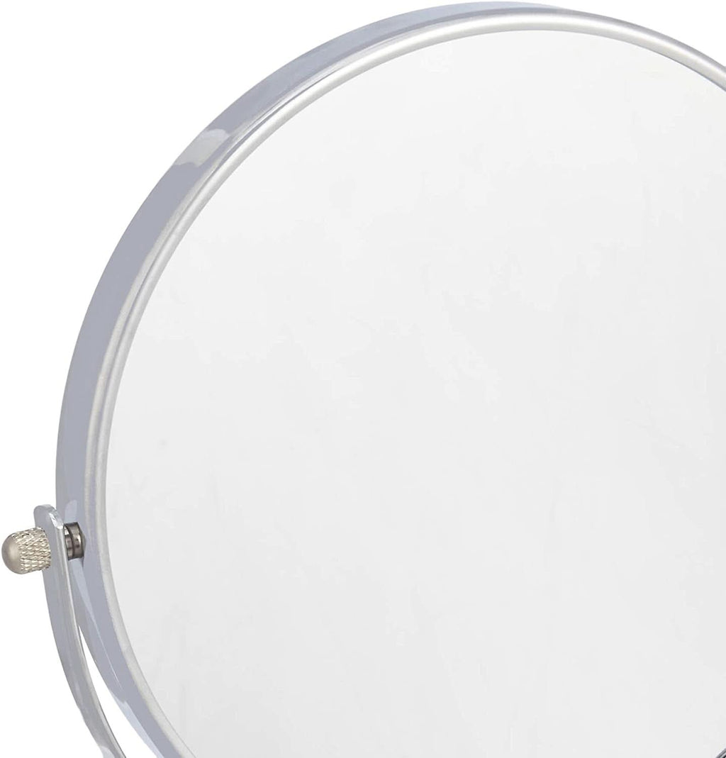 Wall Mounted Mirror 1X 5X Magnification Polished Chrome