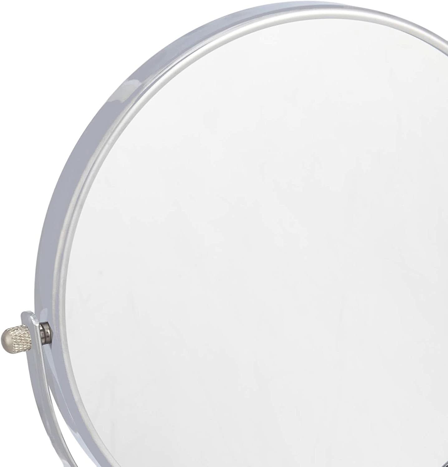 Wall Mounted Mirror 1X 5X Magnification Polished Chrome