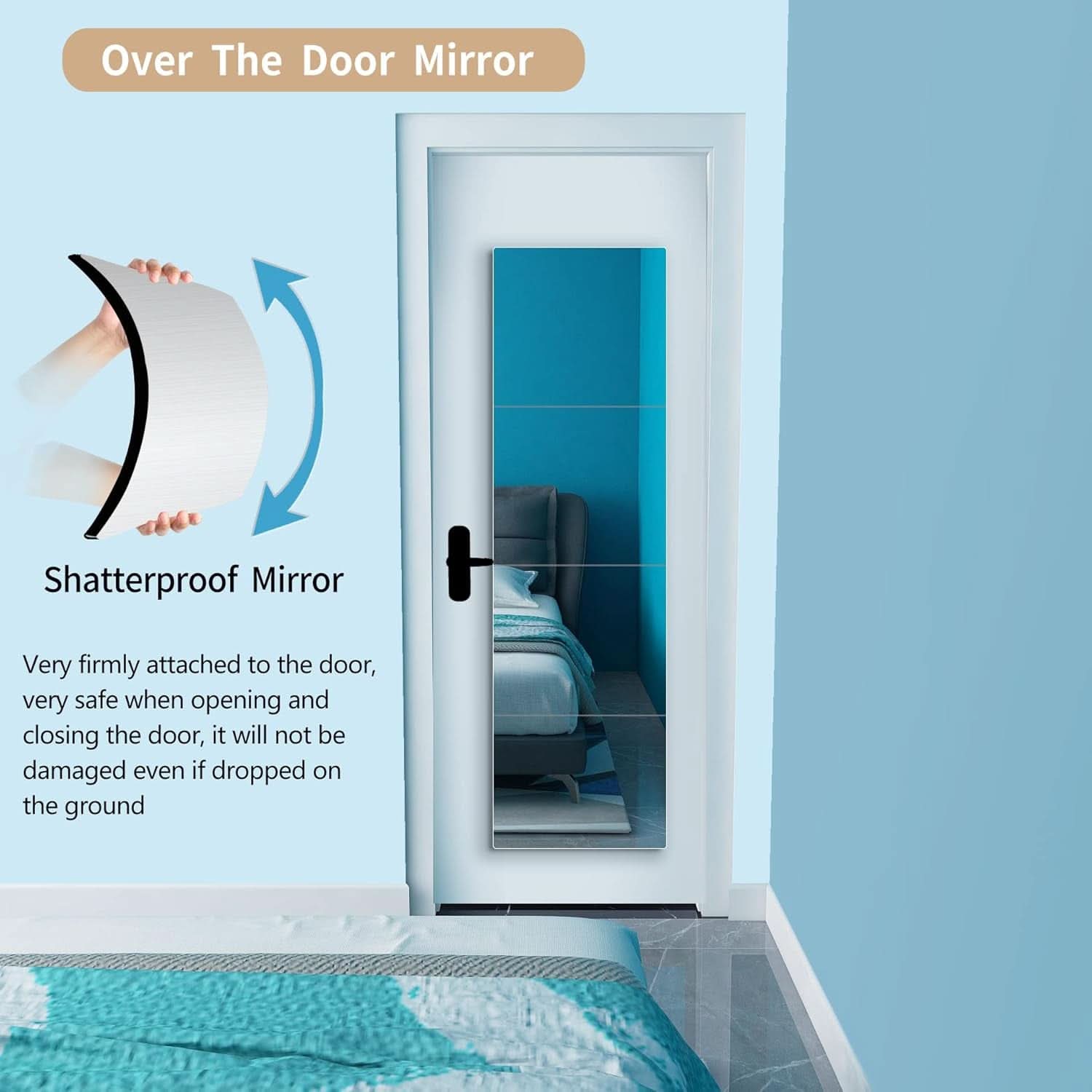 Kids Safety Shatterproof Mirror 12x12 Acrylic Plexiglass
