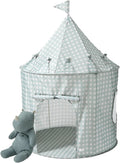 Kids Play Tent Blue Gingham Environmentally Friendly Fabric