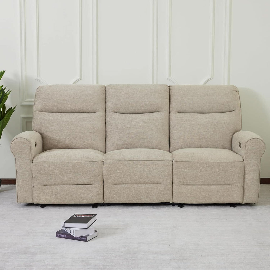 87.8 Inch Wall Hugger Reclining Sofa With Drop Down Table