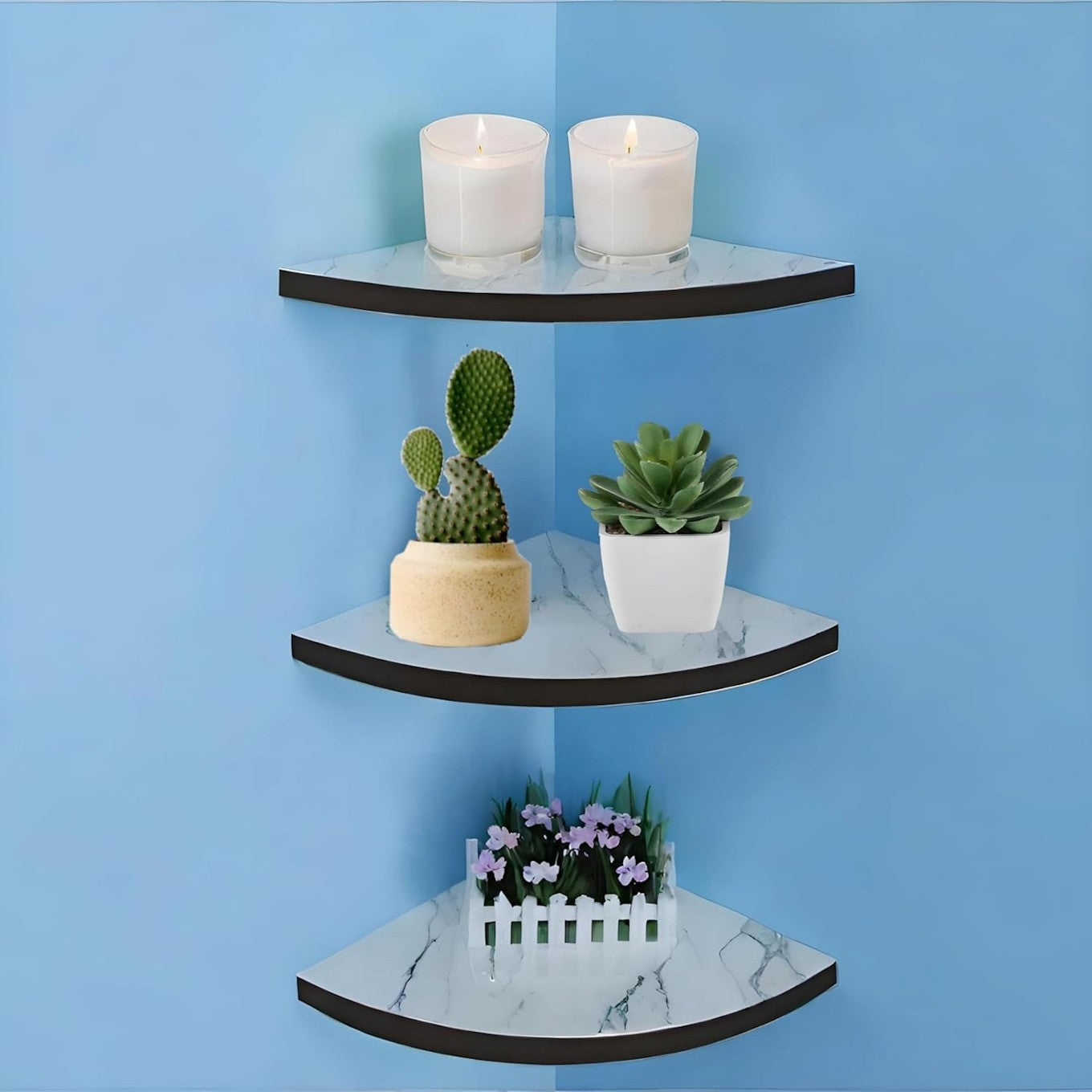 Floating Wall Shelf for Photo Frames and Décor
