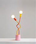 Whimsical Eclectic Memphis Cute Whimsical Sprout Table Lamp -