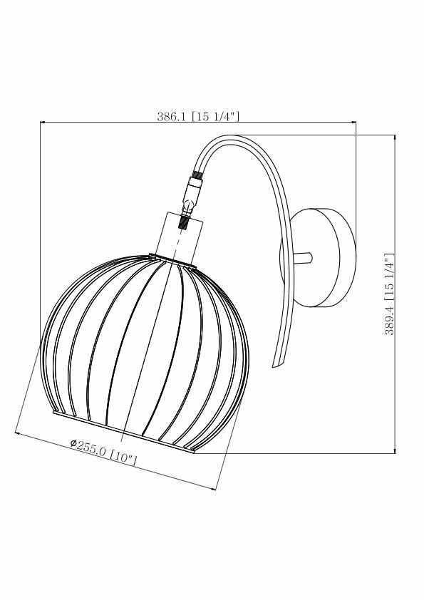 Maurecourt Brass Rattan Wall Sconce - Clearance