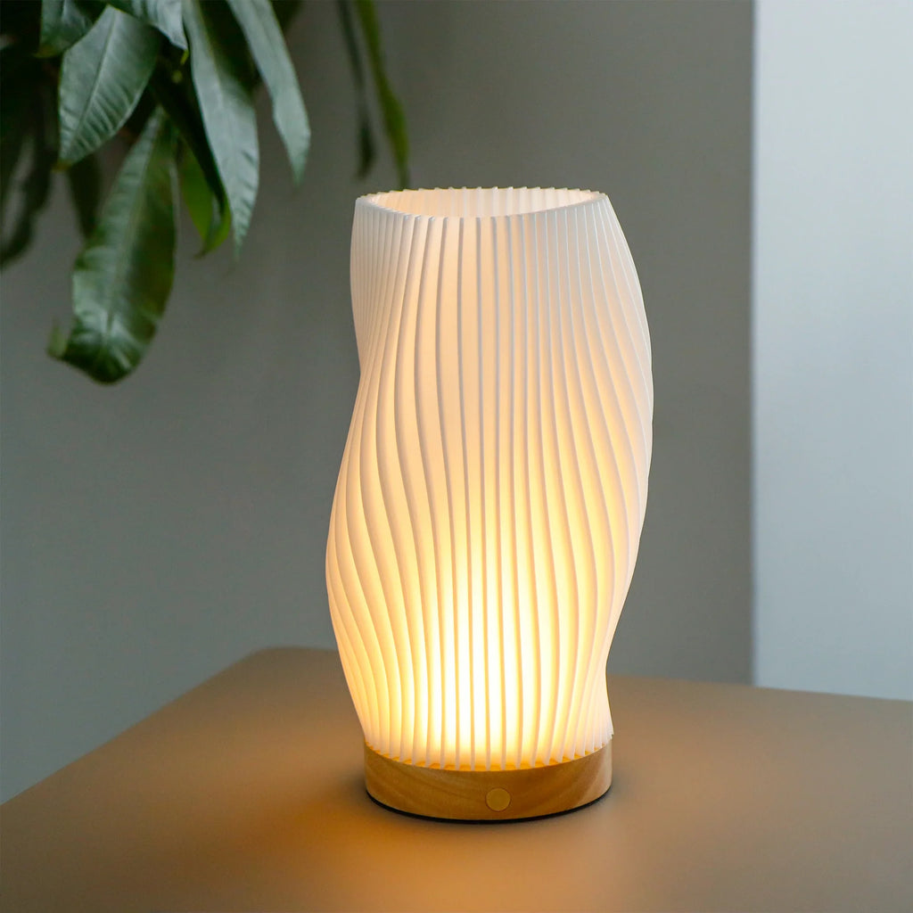 9”H Touch Table Lamp 3D-Printing(Spiral)