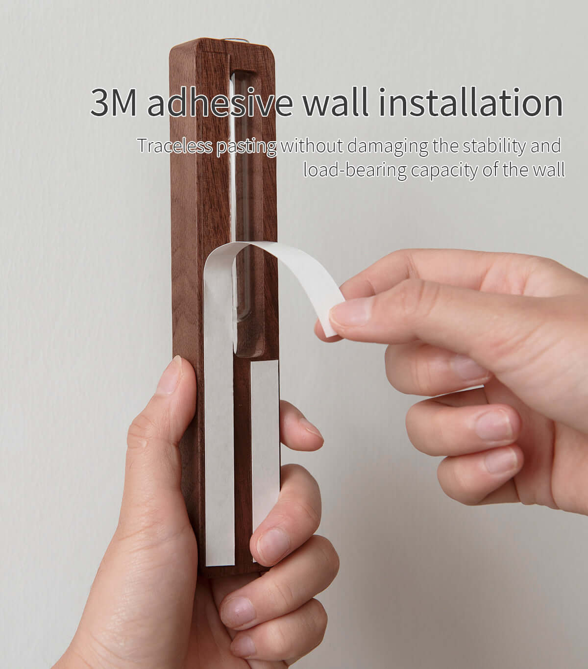 Solid Wood Magnetic Sconce Vase Touch Switch Light