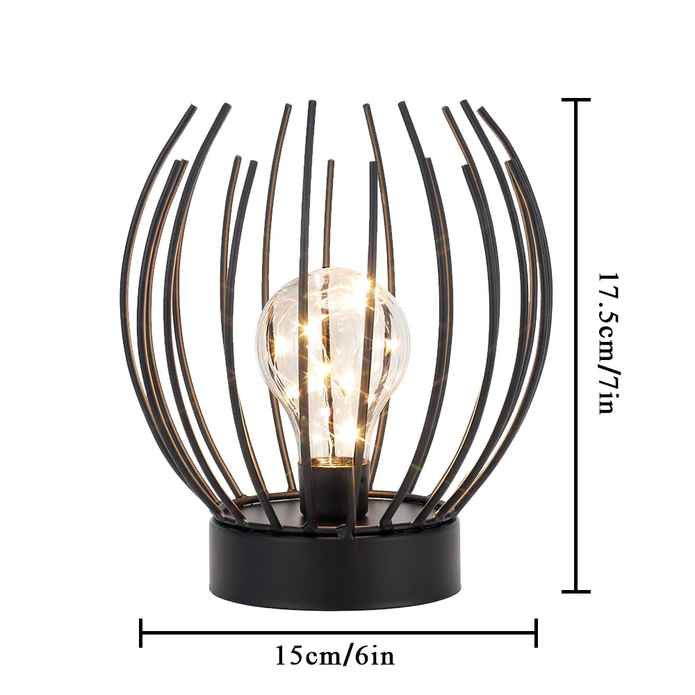 7" Tall Battery powered table lamp