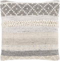 Truckee Neutral Textured Wool Throw Pillow
