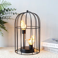 12"Tall Battery Operated Birdcage Decorative Lamp